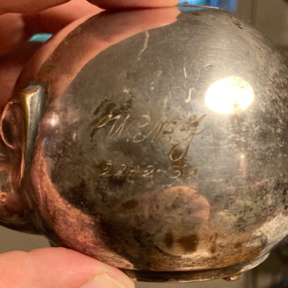 Vintage Piggy Bank-Silver plated-Pig-DANA DFA (Denmark) - Picture 9 of 13